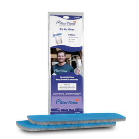 FilterTime FT-416 front packaging shows product and fit for Coleman Mach, reliable replacement