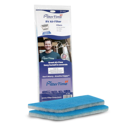 FilterTime FT-616 front view showing packaging and product benefit of easy replacement