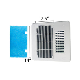 FilterTime FT-714 side profile highlighting thickness and maintained airflow benefit
