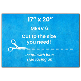FilterTime front packaging showing 17x20 panel, easy-to-cut replacement benefit