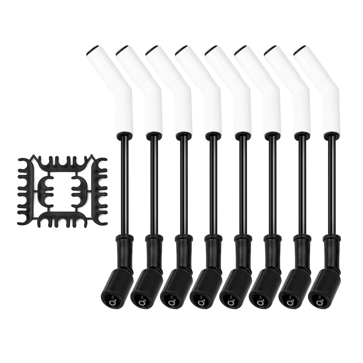 FILTERUP front packaging showing full 8-piece LS spark wire kit and benefits