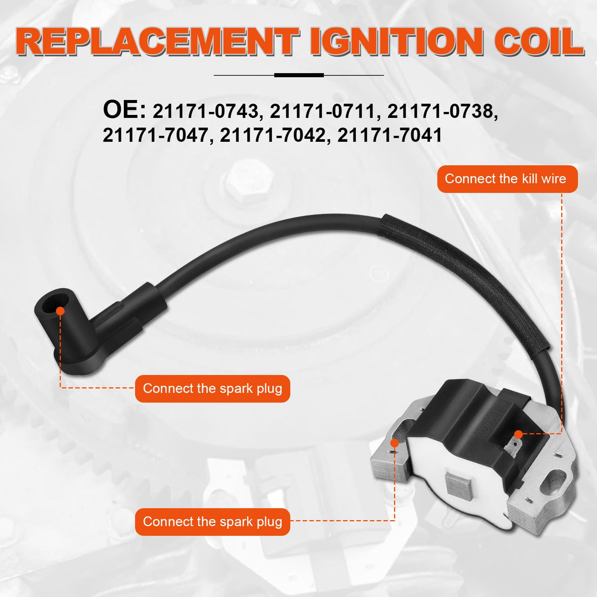 FILTERUP ignition coil rubber boot detail preventing arcing and improving durability benefit
