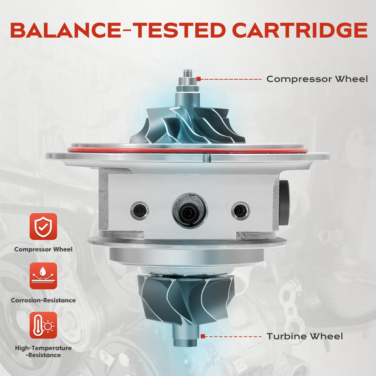 FILTERUP turbocharger installed under hood demonstrating restored engine performance benefit