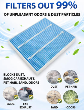 FILTRUST engine filter mesh close-up illustrating reinforced durability and seal