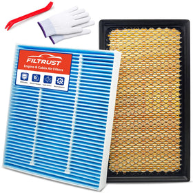 FILTRUST front packaging showing both cabin and engine filters and fit benefits