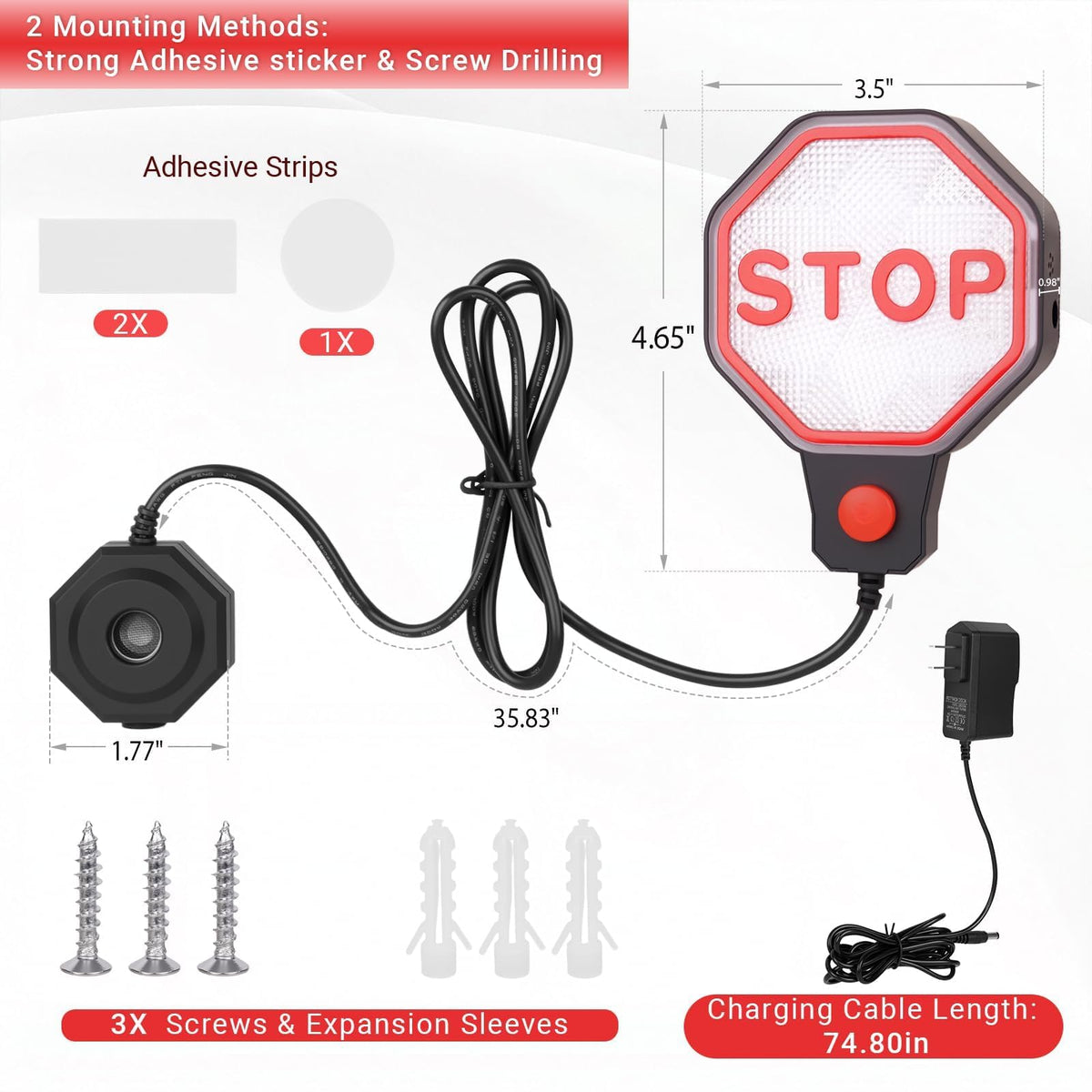 FIMXSD ultrasonic sensor close-up highlighting precise distance detection benefit