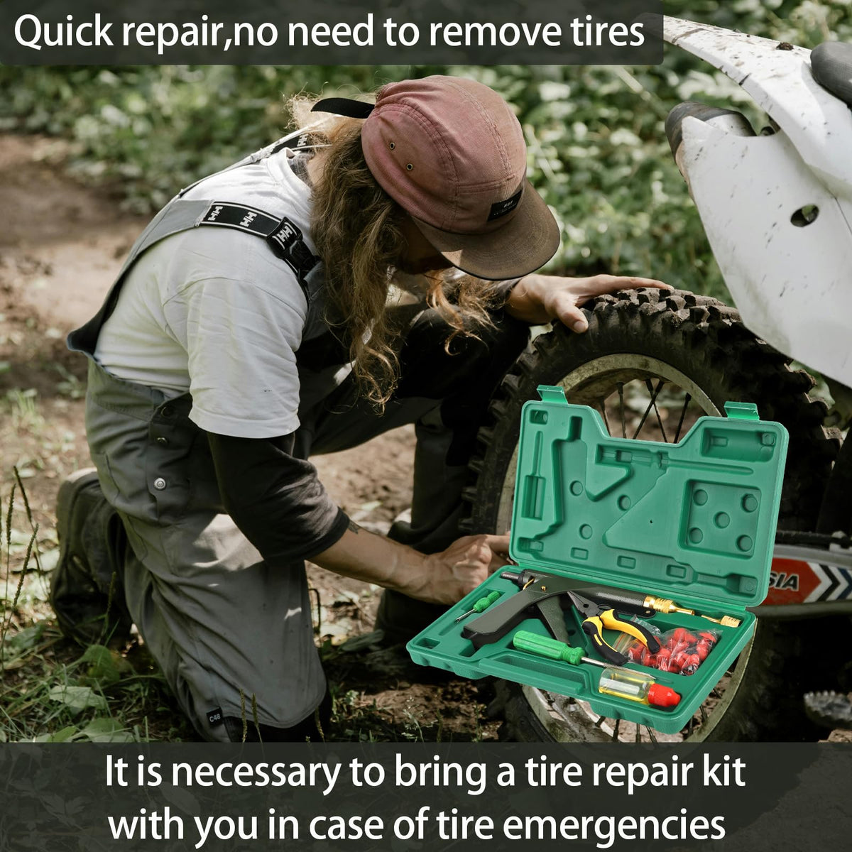 finafedom lifestyle roadside use image showing rapid emergency repair benefit