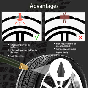 finafedom plug insert demonstration repairing a tire puncture quickly