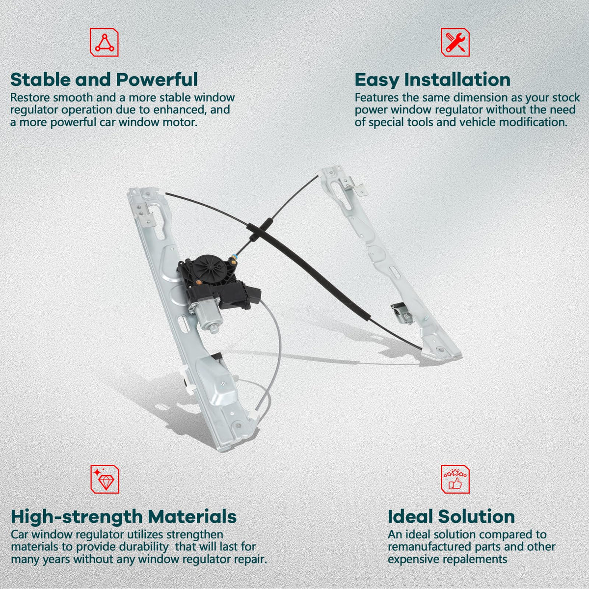 FINDAUTO close-up of gear and cable detail, improves durability and smooth travel