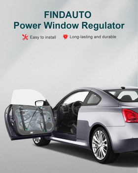 FINDAUTO regulator installed in door illustrating straightforward replacement process