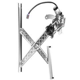 FINDAUTO front assembly showing regulator and motor, demonstrating direct-fit replacement.