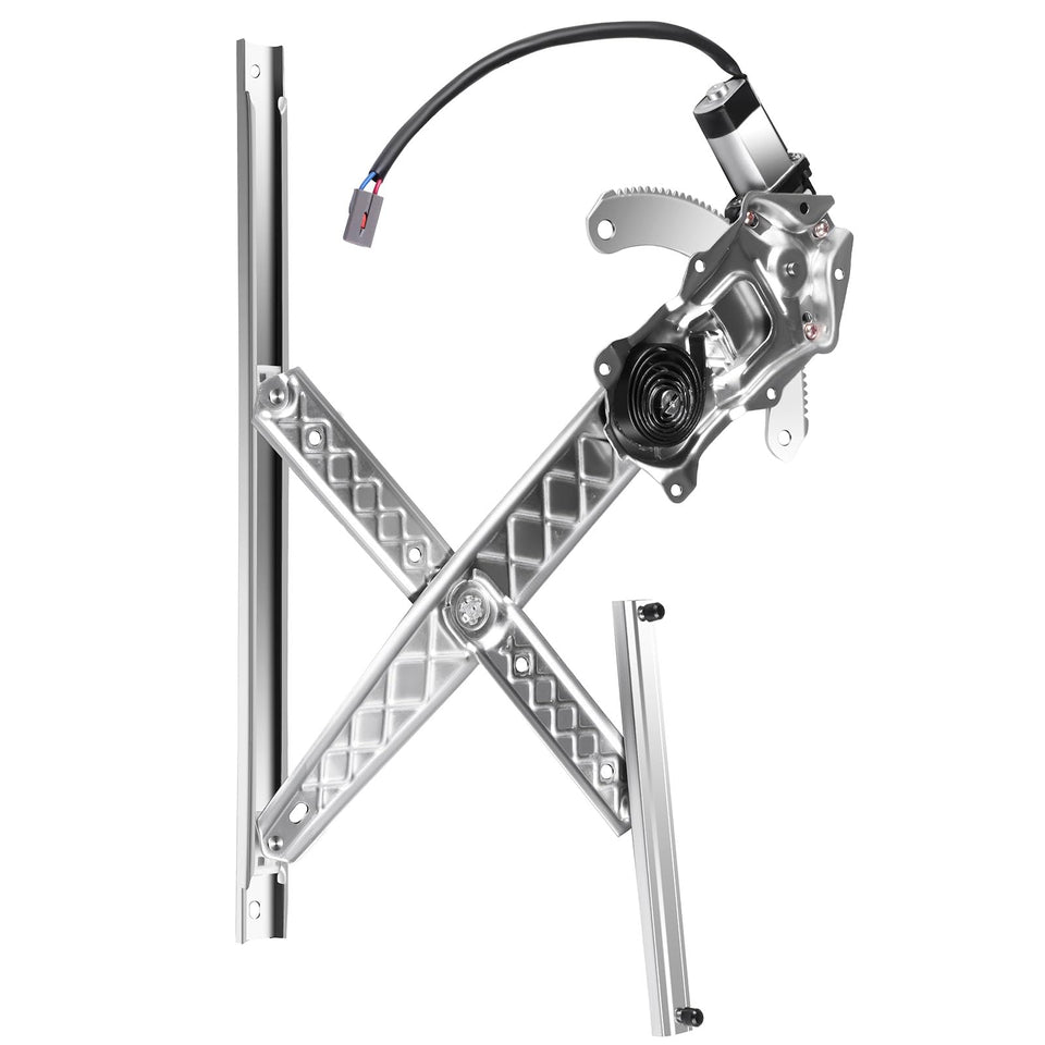 FINDAUTO front assembly showing regulator and motor, demonstrating direct-fit replacement.
