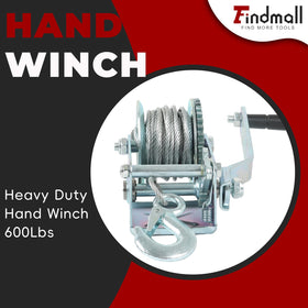 findmall handle close-up with comfort grip for easier cranking and reduced hand fatigue
