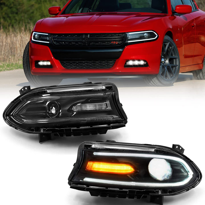 FIONE front view headlight assembly showing clean fit and modern styling benefit