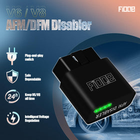 FIOQE disabler installed in vehicle OBD port demonstrating instant activation benefit