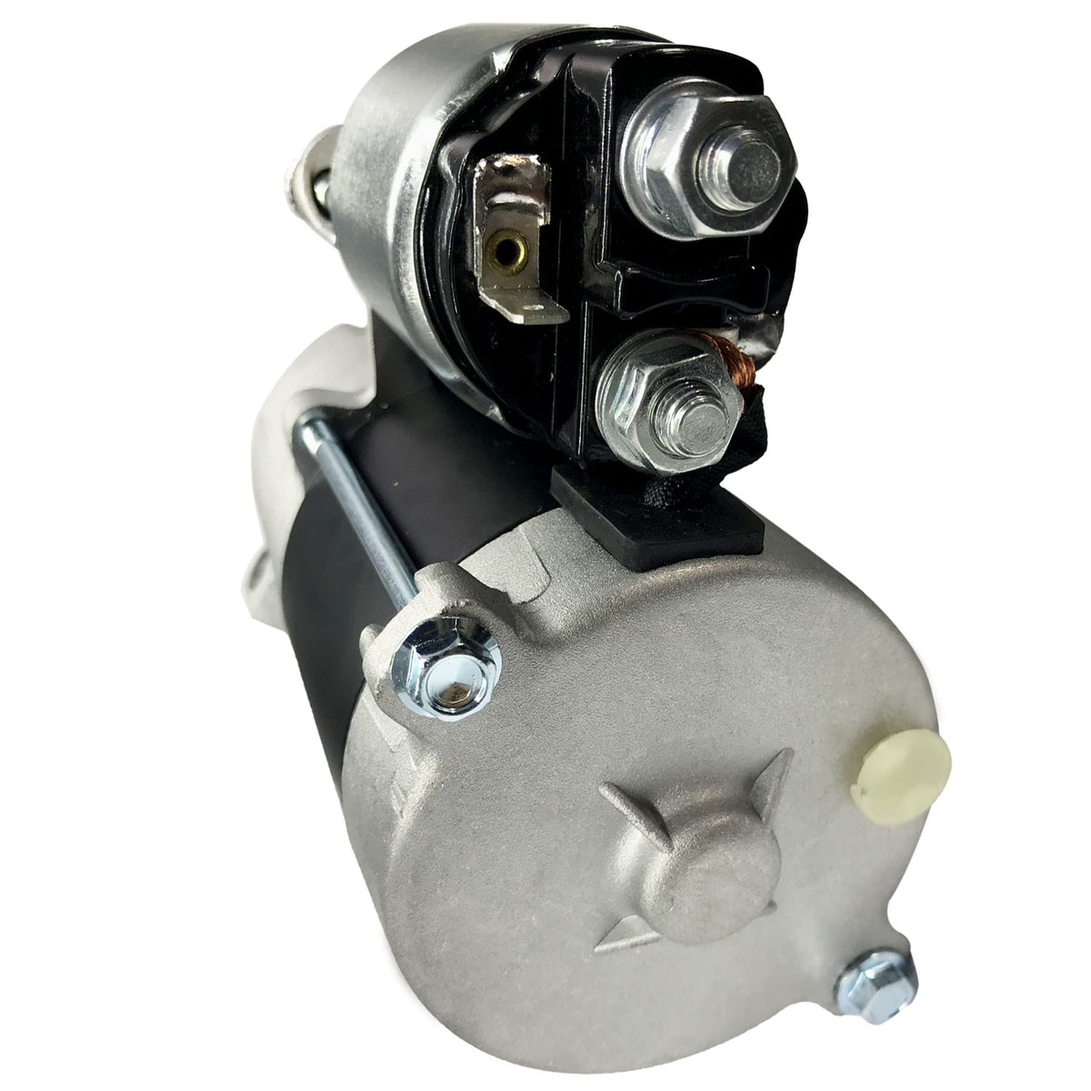 FIREGOLD starter motor mounting flange detail showing bolt pattern for accurate fit