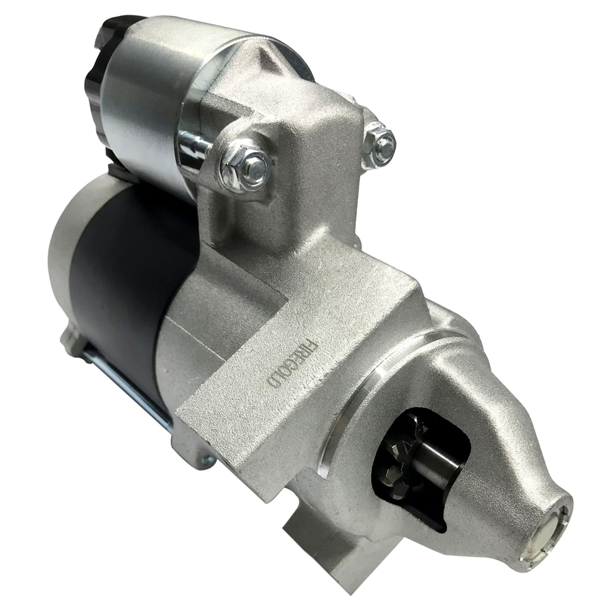 FIREGOLD starter motor side profile showing durable housing for long service