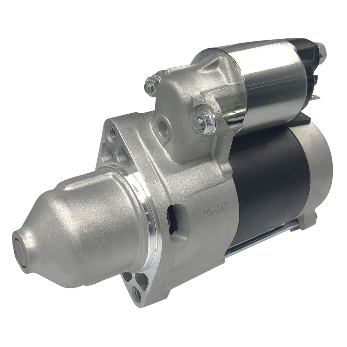 FIREGOLD starter pinion closeup showing 10 teeth for accurate gear engagement benefit