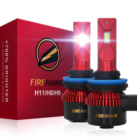 Firehawk front packaging showing two bulbs and quick benefits