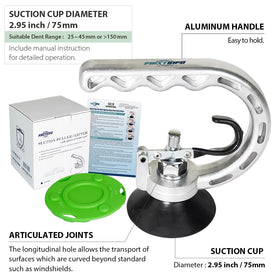 FIRSTINFO close-up of rubber pad seal emphasizing secure vacuum grip benefit