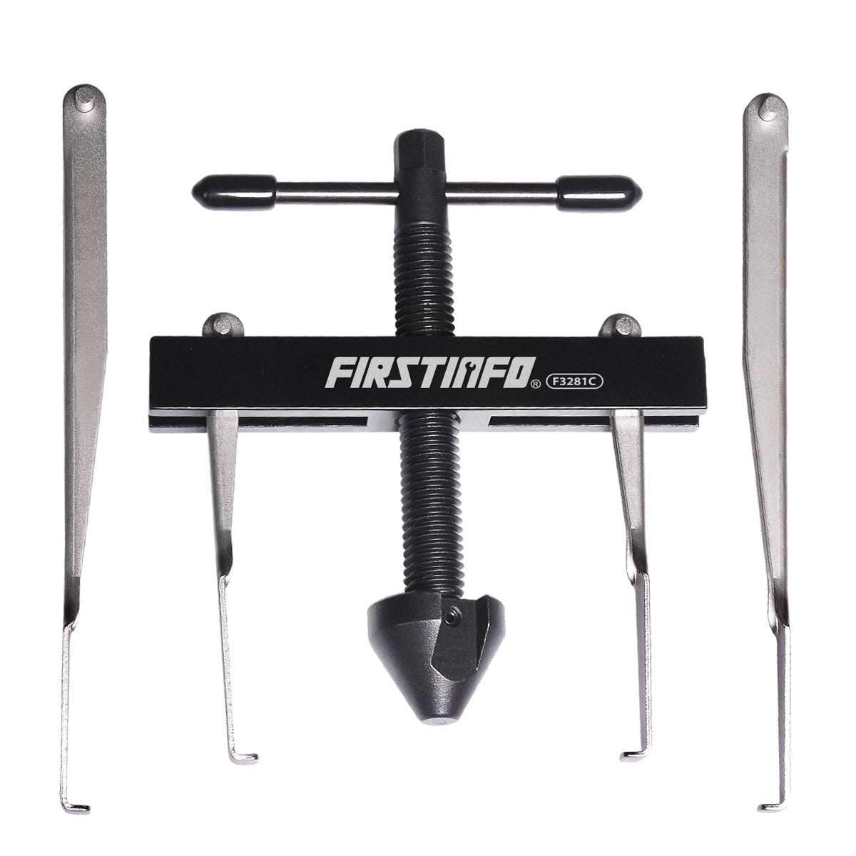 FIRSTINFO front view of the seal puller set showing contents and branding for easy identification