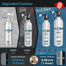 FIRSTINFO warranty and patent label showing genuine product assurance and support