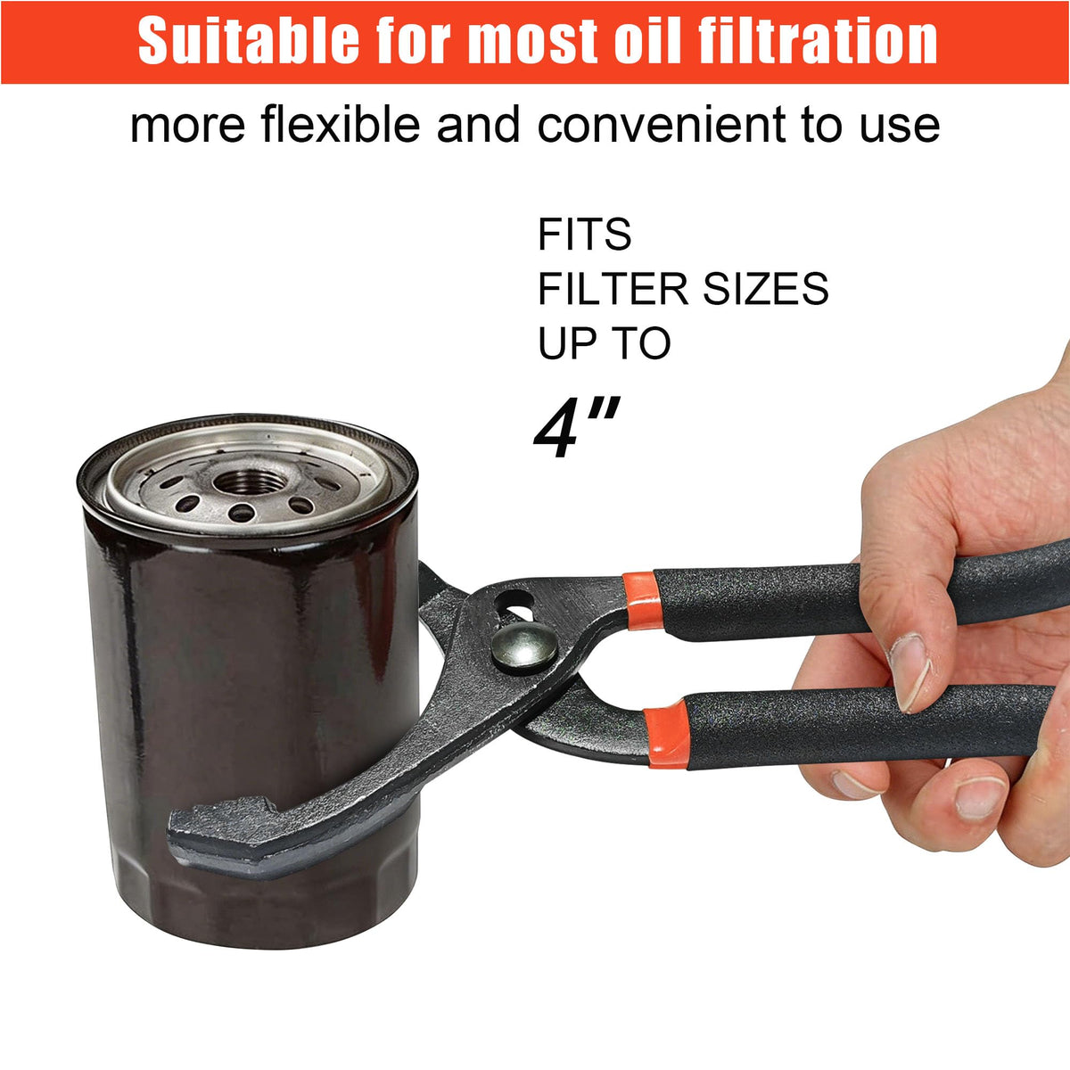 Firstools tools in use removing a car oil filter with ease