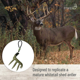 Fisken antler hook detail showing secure clasp and stable rearview mounting