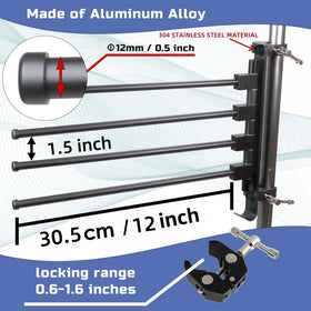 Fistihon four arms extended with clothes showing high-capacity drying