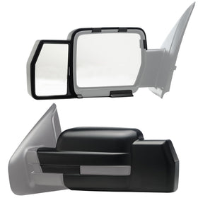 Fit System front view towing mirror showing OE-style fit and improved visibility