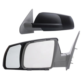Fit System front view of Snap & Zap mirrors installed showing wider visibility benefit