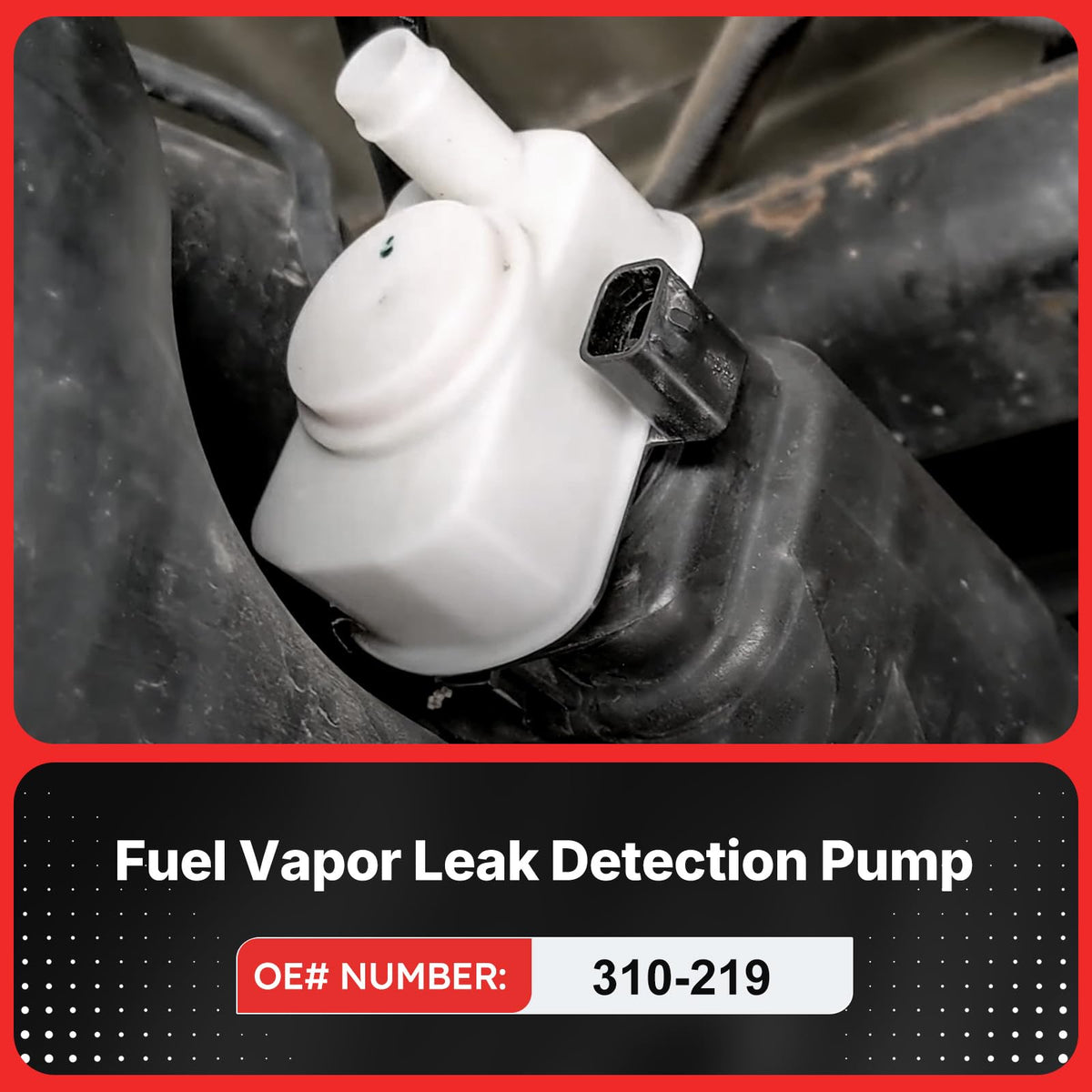 Fit4drive pump label with OE 310-219 visible to confirm correct replacement