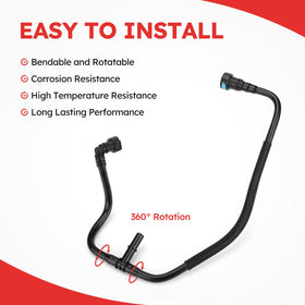 Fit4drive detailed view of hose connection ends for correct OEM fitment