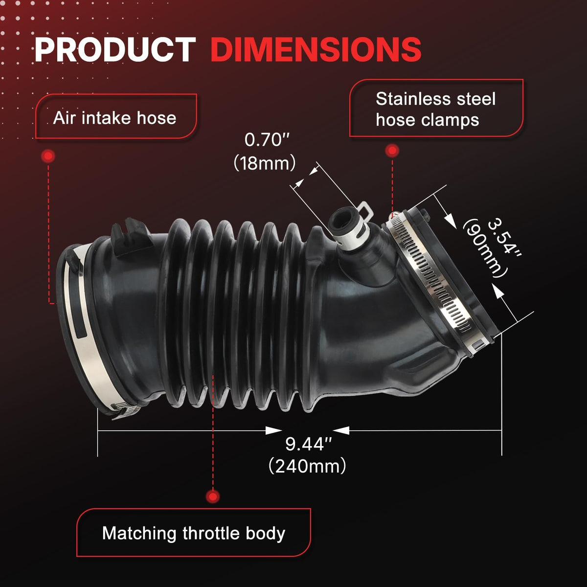 Fit4drive installed in engine bay restoring proper air delivery
