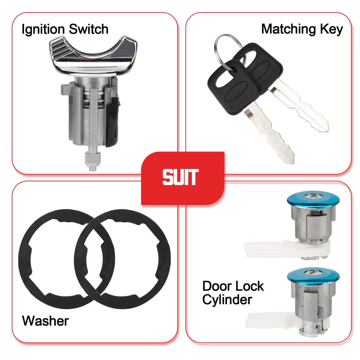 Fit4drive parts with labeled part numbers helping confirm fitment and compatibility