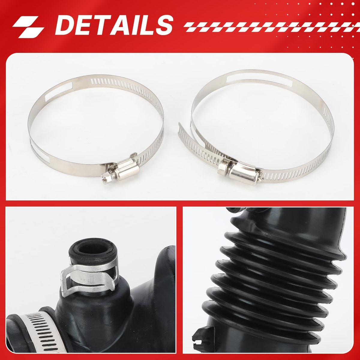 Fit4drive hose with vehicle on lift illustrating fast replacement benefit