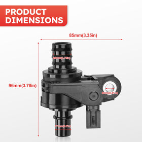 Fit4drive coolant valve packaging with part number label for easy verification