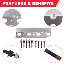 Fitede gasket installed on manifold illustrating correct fit and leak prevention