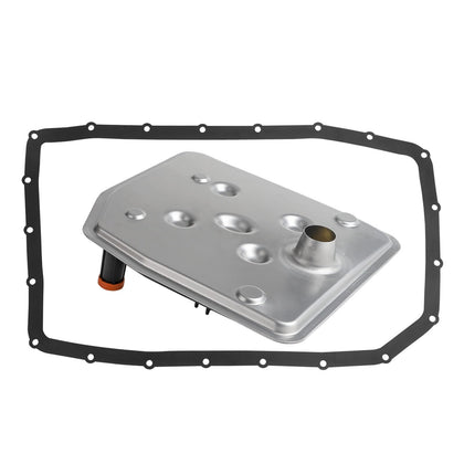 Fitede front view of transmission filter and gasket showing fit and quality