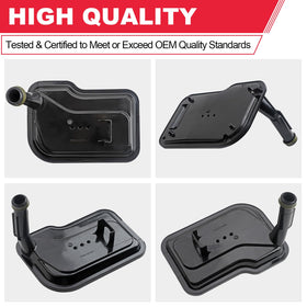 Fitede filter installed under vehicle showing correct fitment benefit