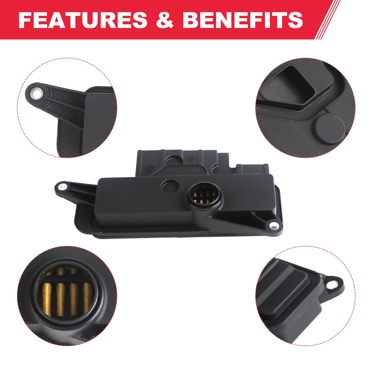 Fitede new filter beside old filter illustrating improved cleanliness benefit