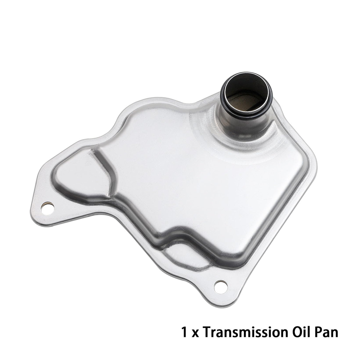 Fitede installed pan under vehicle illustrating proper in-place fitment