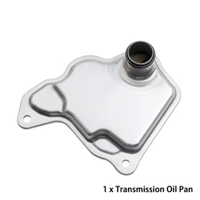 Fitede installed pan under vehicle illustrating proper in-place fitment