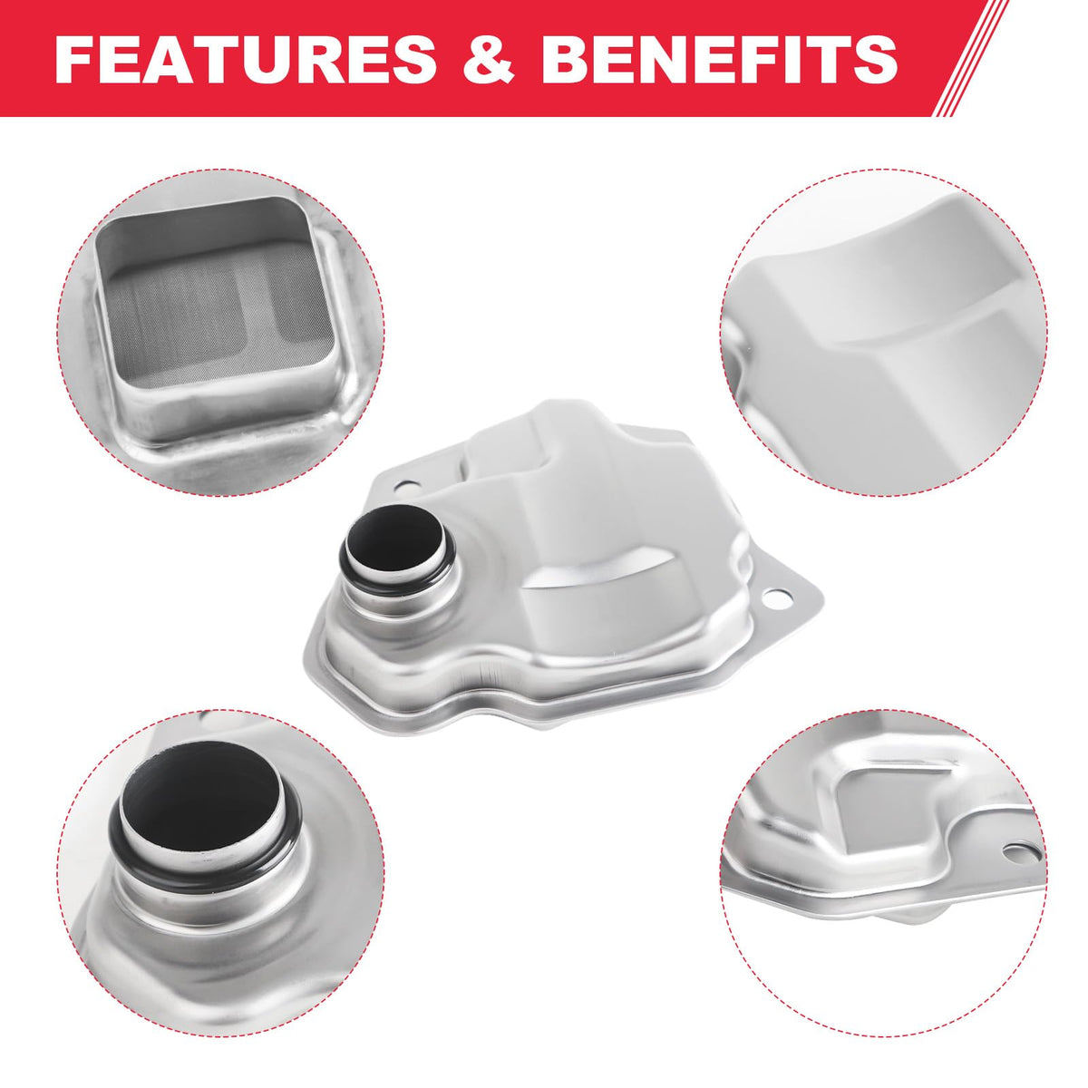 Fitede installed under vehicle showing correct fit in transmission area for reliable operation benefit