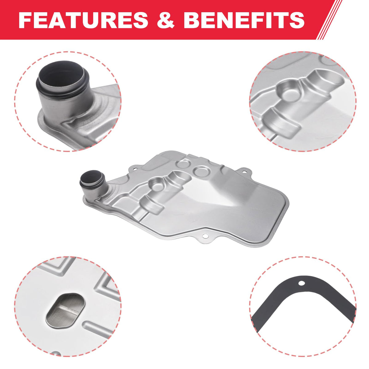 Fitede kit installed on transmission pan demonstrating proper fit and function