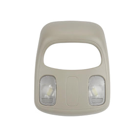 Fitede overhead console front view showing complete lamp assembly and clean fit