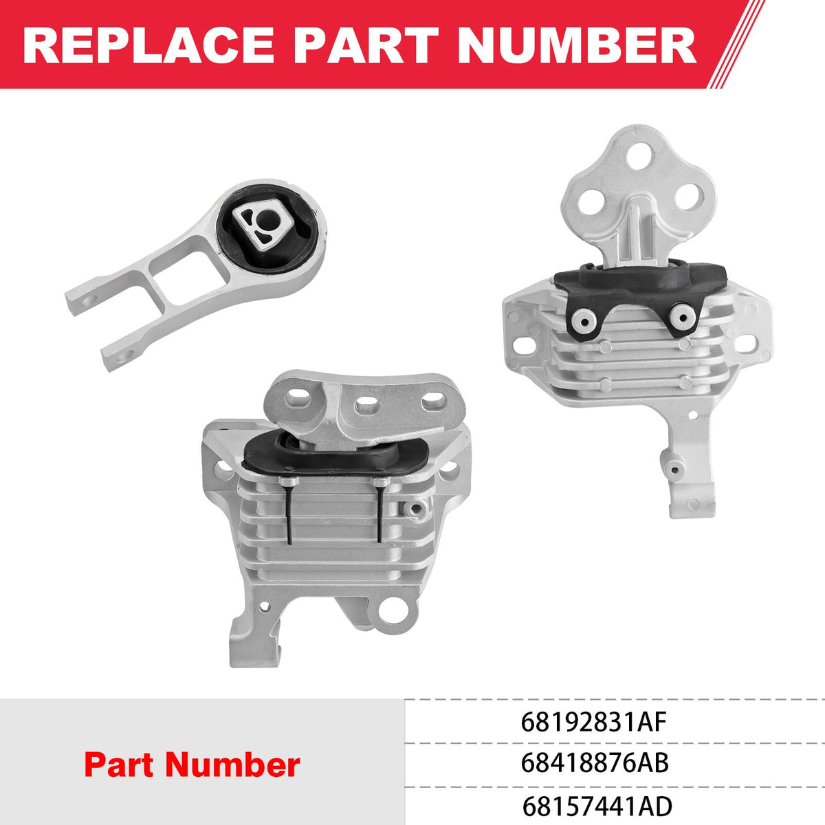 Fitede rear torque strut mount detail demonstrating durable construction and vibration reduction