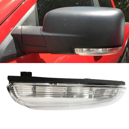 fitfoyo front mirror signal front view showing clean OEM appearance and improved visibility