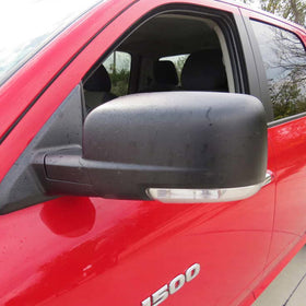 fitfoyo side profile installed on mirror demonstrating seamless factory-style integration