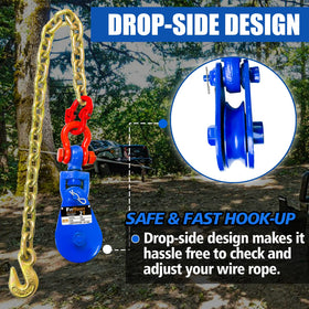 FITHOIST drop-side pin mechanism visible for quick rope access and faster hookups